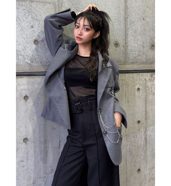 MURUA「コードビスチェデザインレイヤードトップス」|Tシャツ・カットソー|