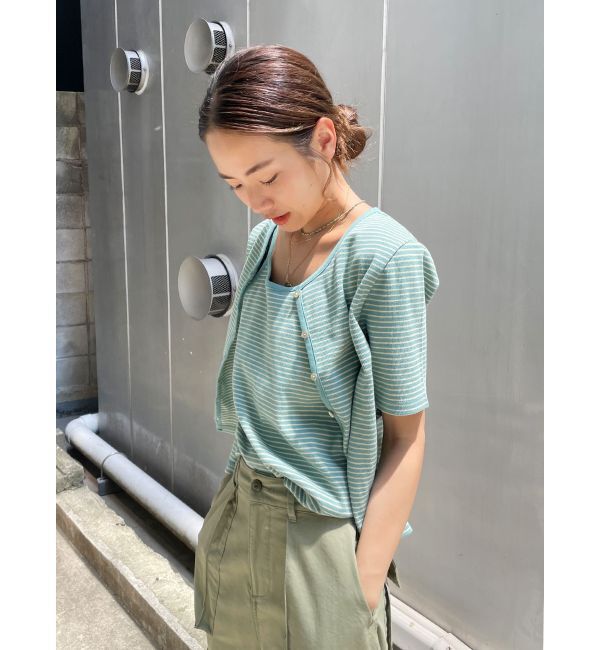 Ungrid「キャミデザインアンサンブル」|Tシャツ・カットソー|