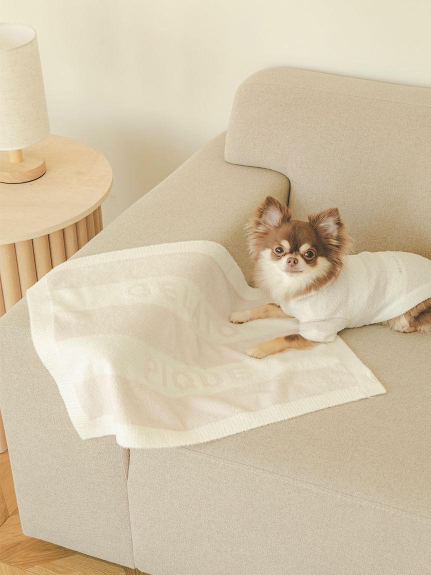  GELATO PIQUE CAT&DOG「【CAT&DOG】スムーズィー2ボーダーブランケット」|その他|PNK