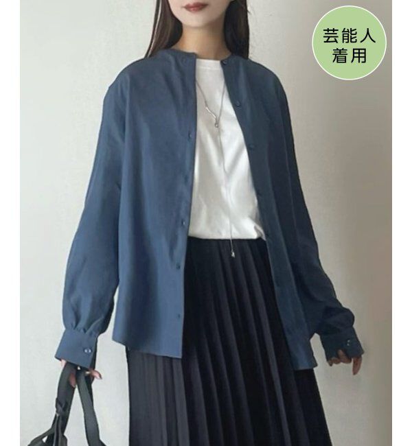 ikka「【親子コーデ】マルチWAYバンドカラーシャツ」|シャツ・ブラウス|