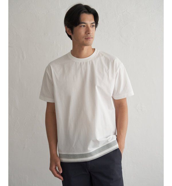 ikka「冷感DRYジョーゼットリブTシャツ」|Tシャツ・カットソー|ホワイト