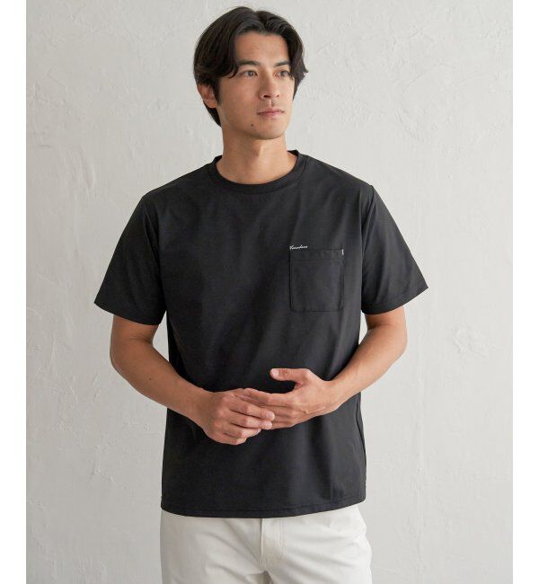 ikka「冷感DRY旅するTシャツ」|Tシャツ・カットソー|ブラック