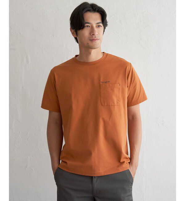 ikka「冷感DRY旅するTシャツ」|Tシャツ・カットソー|オレンジ