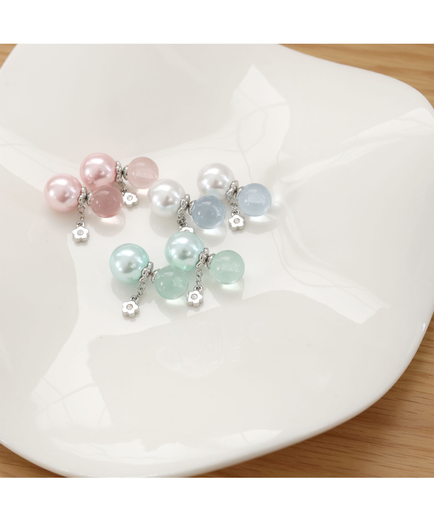 MARY QUANT「クリアボールピアス」|ピアス|