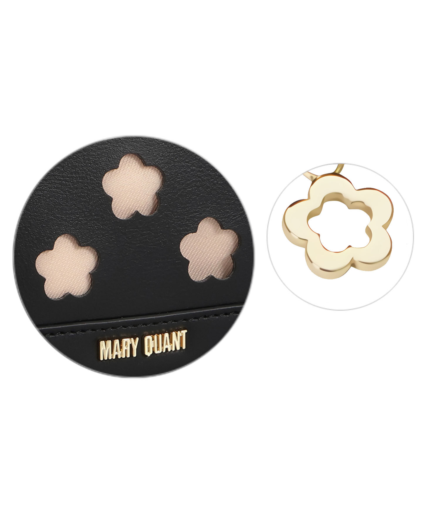 MARY QUANT「パンチングデイジーラウンドエッジポーチ」|ポーチ|