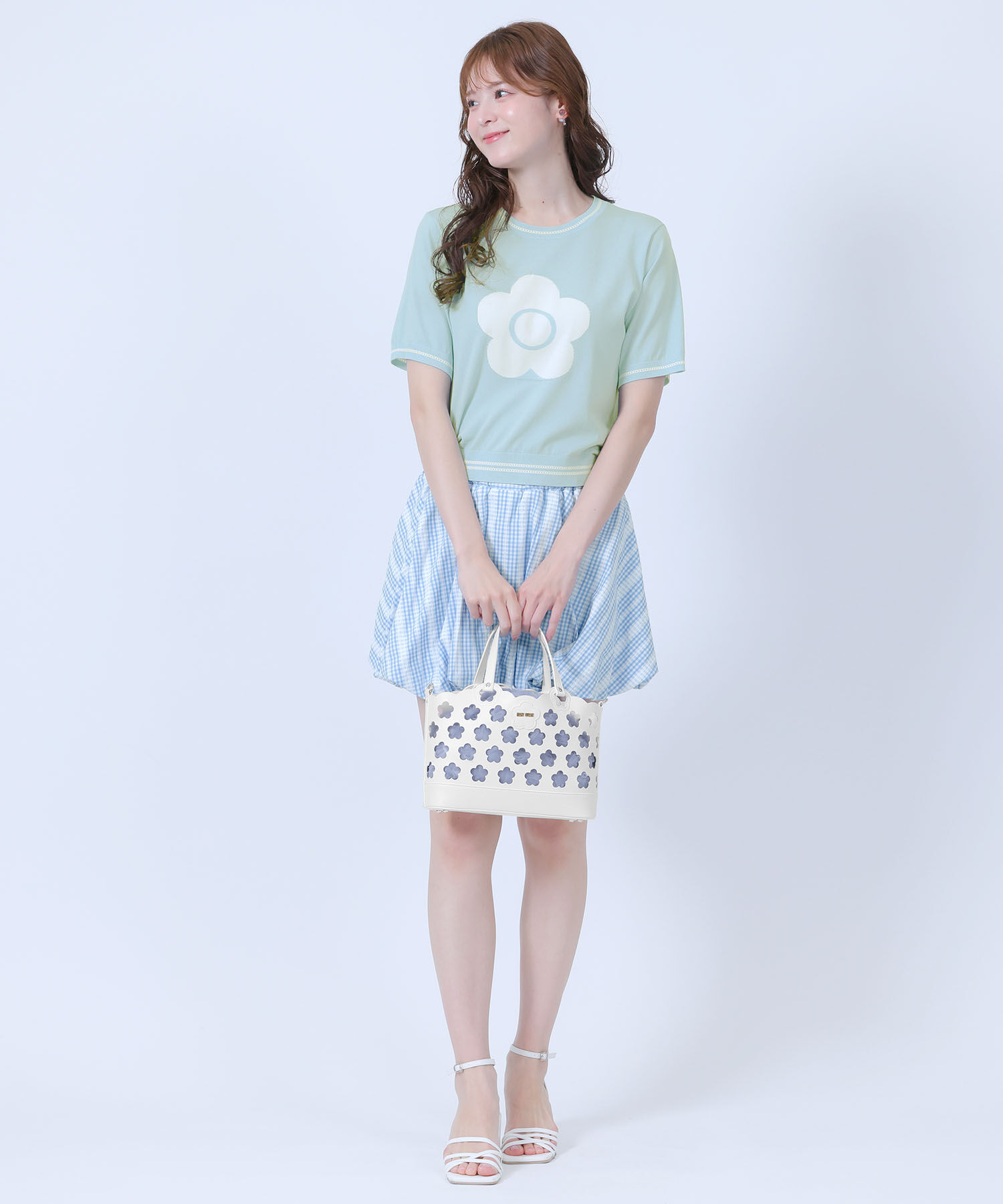 MARY QUANT「パンチングデイジー2WAYミニトート」|ショルダー・メッセンジャー|