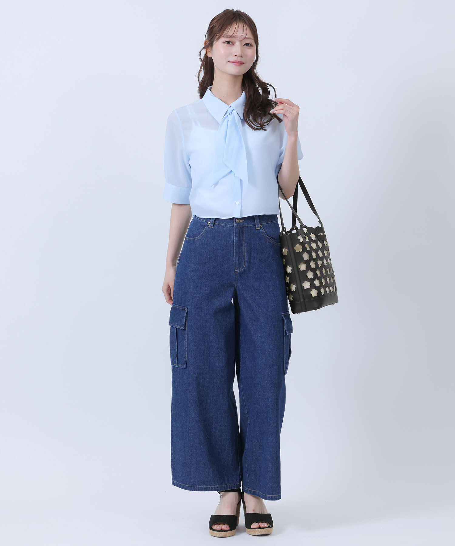 MARY QUANT「パンチングデイジートート」|トートバッグ|