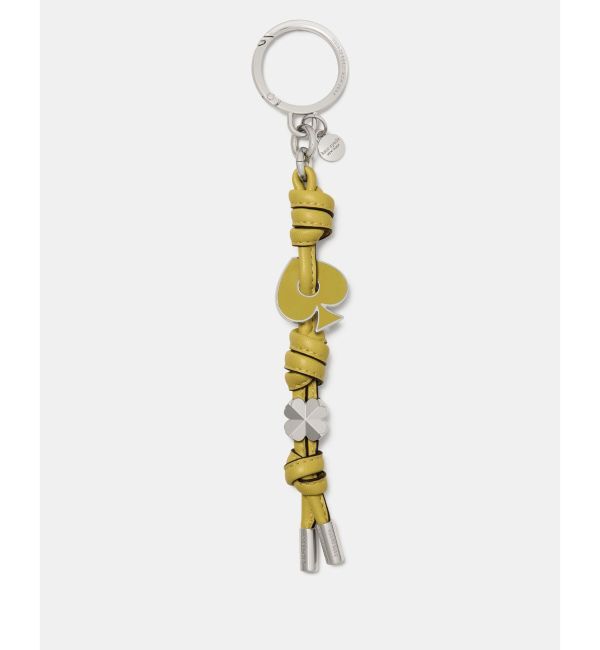 kate spade new york「スペード ロゴ エナメル ノット バッグ チャーム」|財布|CHARTREUSE