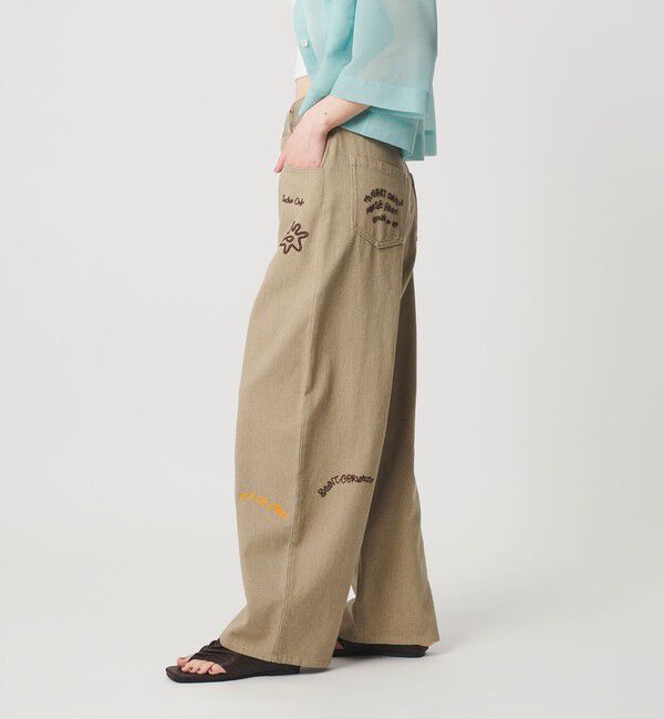 BEAUTY&YOUTH UNITED ARROWS「ドローイング エンブロイダリー 5ポケットパンツ」|その他|