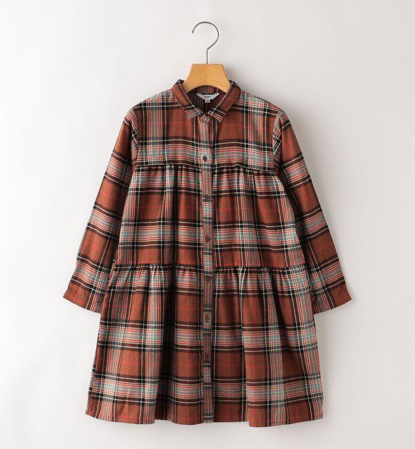 SHIPS KIDS「SHIPS KIDS:100～130cm / ネル チェック ワンピース」|ワンピース|