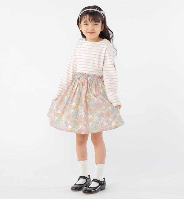 SHIPS KIDS「SHIPS KIDS:100～130cm / ボーダー 長袖 TEE」|Tシャツ・カットソー|