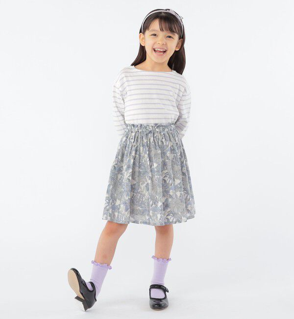 SHIPS KIDS「SHIPS KIDS:100～130cm / ボーダー 長袖 TEE」|Tシャツ・カットソー|