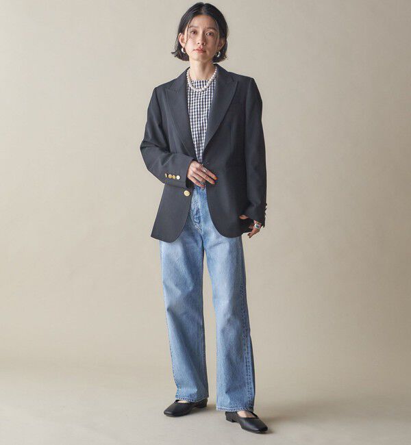 SHIPS for women「SHIPS NINE CASE:〈手洗い可能〉フロント スラント デニム」|デニム|