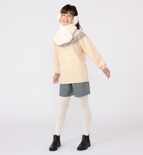 SHIPS KIDS「SHIPS KIDS:140～150cm / ツイード タック キュロット」|キュロット|