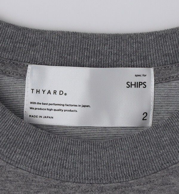 SHIPS「THYARD: 光電子(R) ドローコード Tシャツ」|Tシャツ・カットソー|