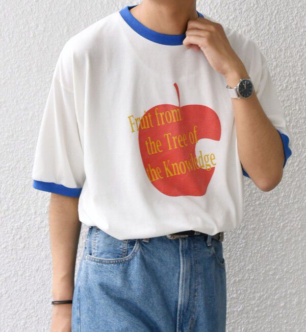 SHIPS any「SCREEN STARS: レトロ プリント リンガー Tシャツ◇」|Tシャツ・カットソー|