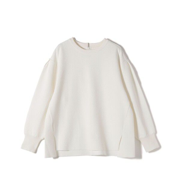 SHIPS for women「〈手洗い可能〉ダブル フェイス ニット リブ コンビ プルオーバー」|Tシャツ・カットソー|