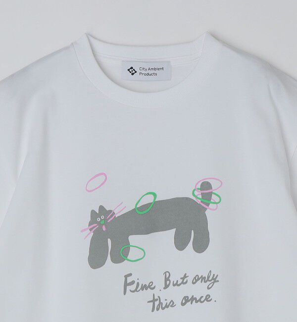 SHIPS「【City Ambient Products別注】黒田 愛里: アート Tシャツ」|Tシャツ・カットソー|