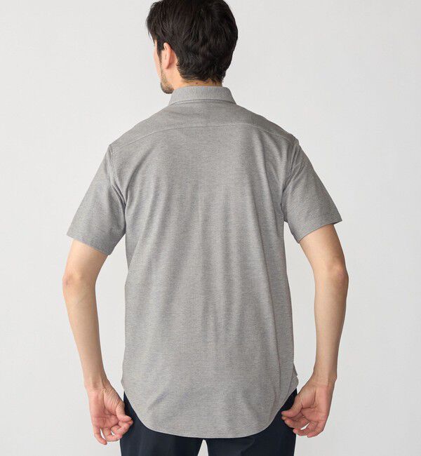 SHIPS「【WEB限定】SHIPS: 〈吸水速乾〉ドライピケ ワンポイント ロゴ ボダンダウン シャツ」|Tシャツ・カットソー|