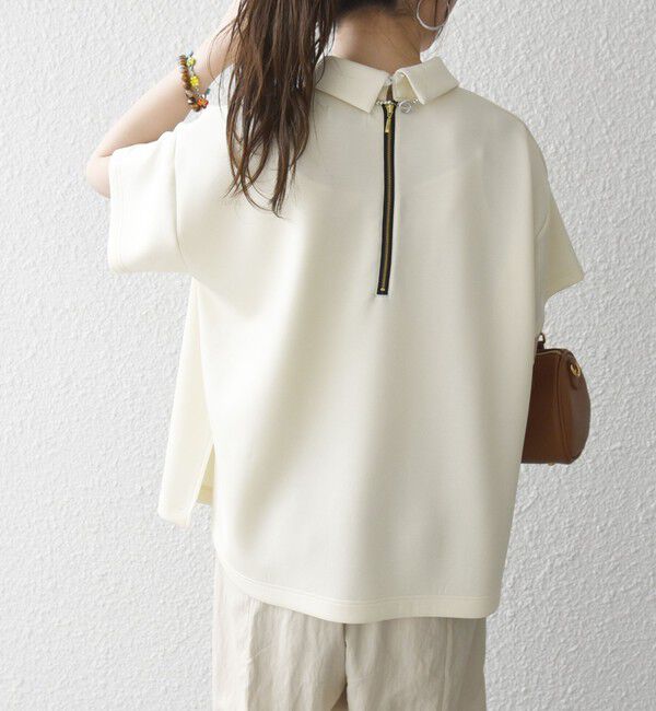 SHIPS any「《予約》SHIPS any:〈洗濯機可能〉バイカラー ショートスリーブ プルオーバー」|Tシャツ・カットソー|