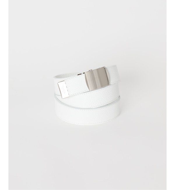  「【blancle/ ブランクレ】別注 S.LETHER Gacha belt」|ベルト|ホワイト