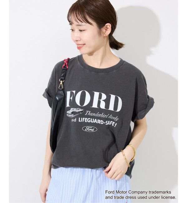 SLOBE IENA「《追加2》GOOD ROCK SPEED/グッドロックスピード SLOBE別注 FORD TEE」|Tシャツ・カットソー|グレーB