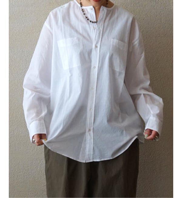 journal standard luxe「【VAS-Y LENTEMENT】CREW-NECK OVERSIZED SHIRT」|シャツ・ブラウス|