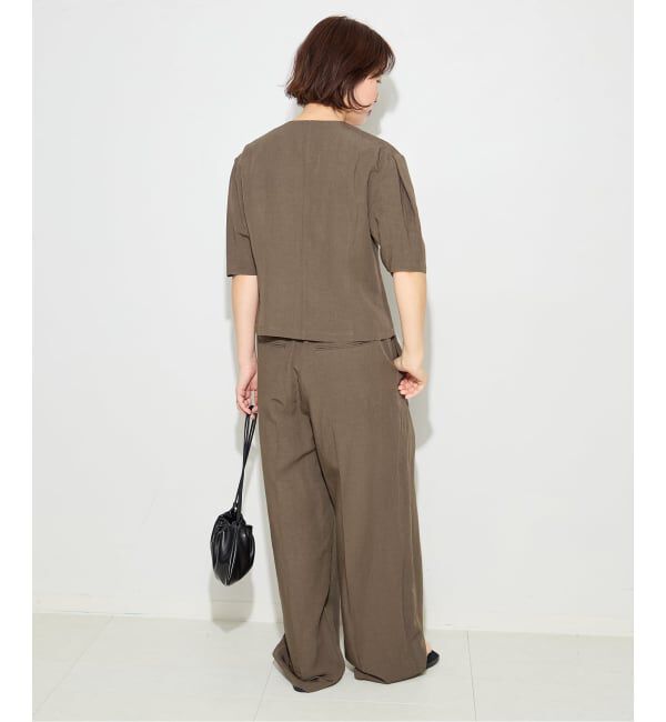 journal standard L'essage「VISリネンタックワイドパンツ」|その他|