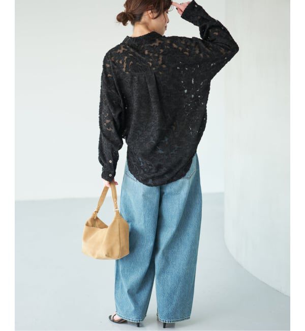 Spick and Span「《追加》シアージャガードシャツ」|シャツ・ブラウス|