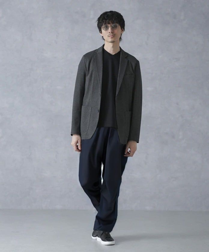 nano･universe「ジャケT(R) プレミアム Vネック 半袖」|Tシャツ・カットソー|