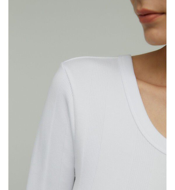 BEIGE,「CYRILLE / リブトップス」|Tシャツ・カットソー|