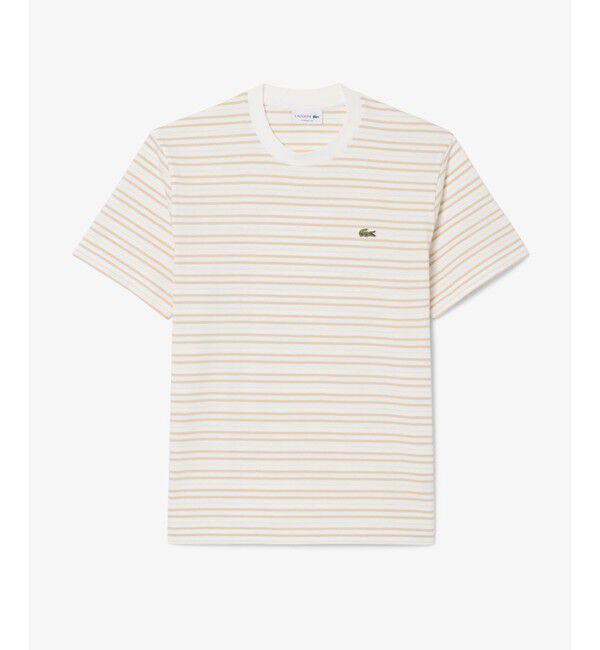 LACOSTE「ボーダーコットンTシャツ」|Tシャツ・カットソー|