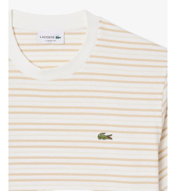 LACOSTE「ボーダーコットンTシャツ」|Tシャツ・カットソー|