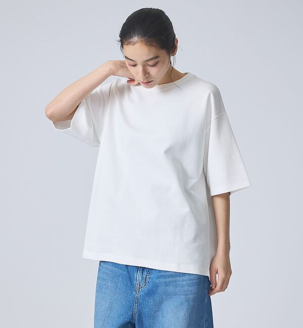 ABAHOUSE「【FORTUNA /フォルトゥナ】GIZA　CottonClearTee/ギザコ」|Tシャツ・カットソー|