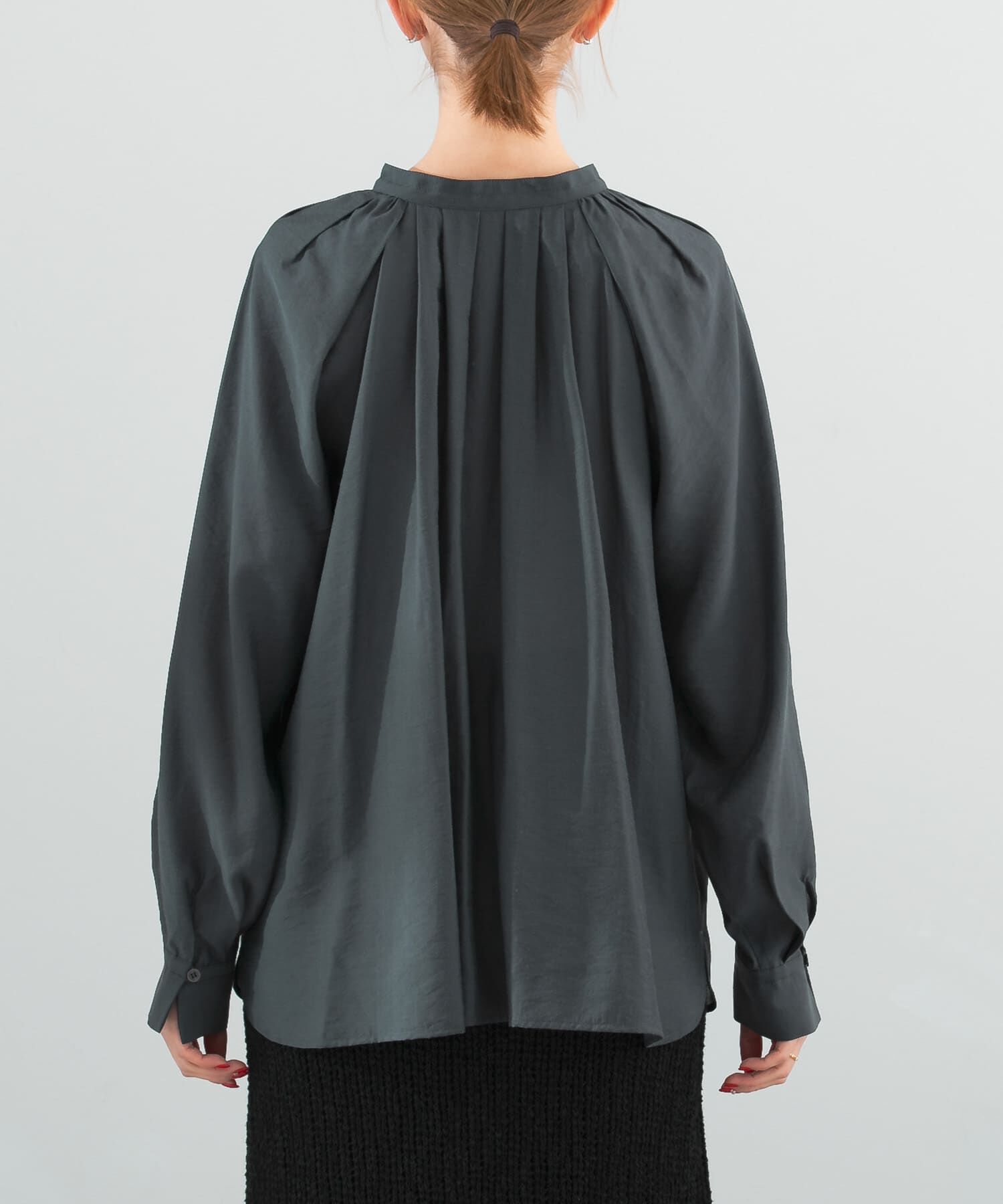 URBAN RESEARCH ROSSO「ランダムタックセミシアーブラウス」|シャツ・ブラウス|
