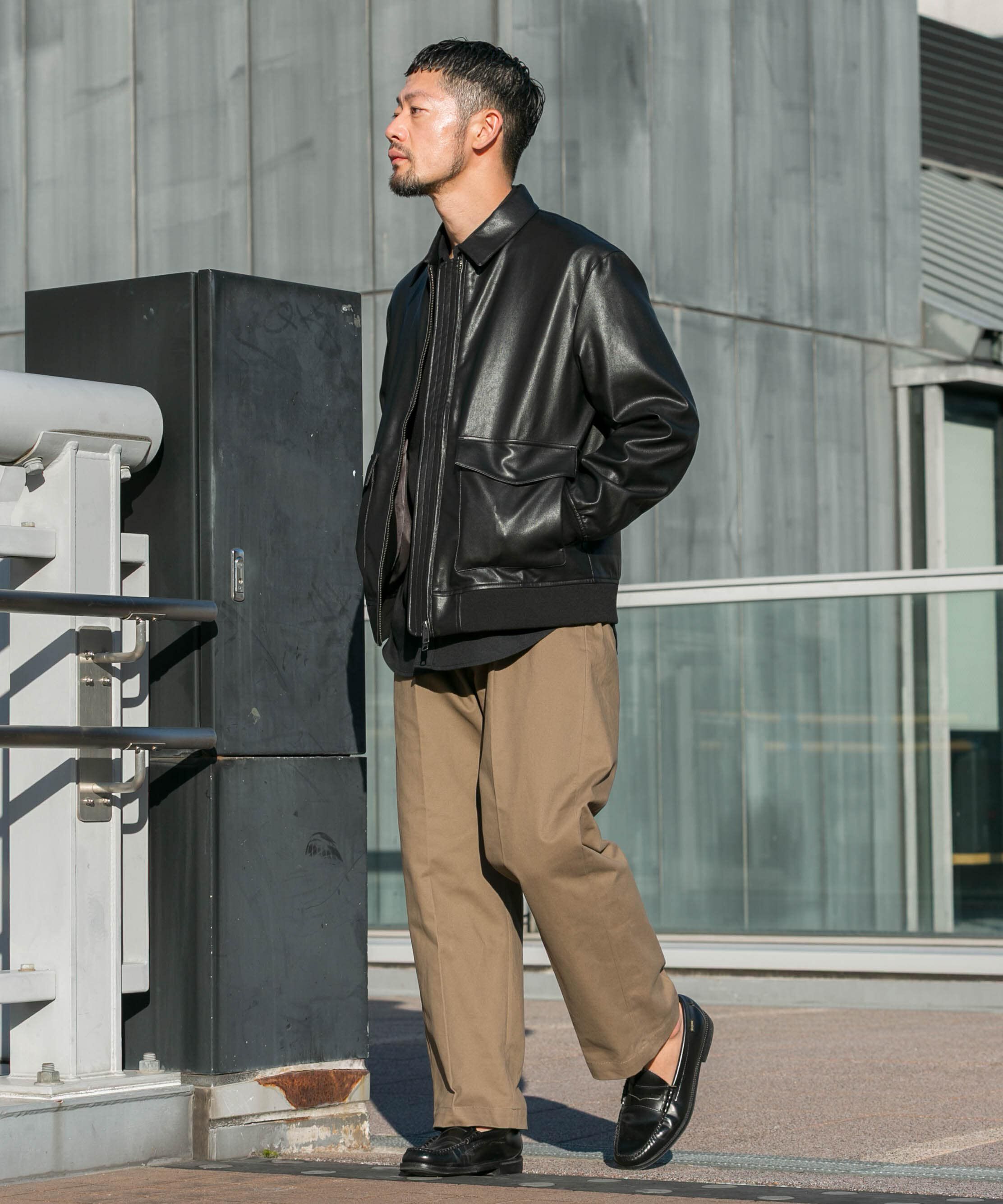 URBAN RESEARCH ROSSO「『XLサイズあり』ストレッチモールスキン1タックワイドスラックス」|その他|