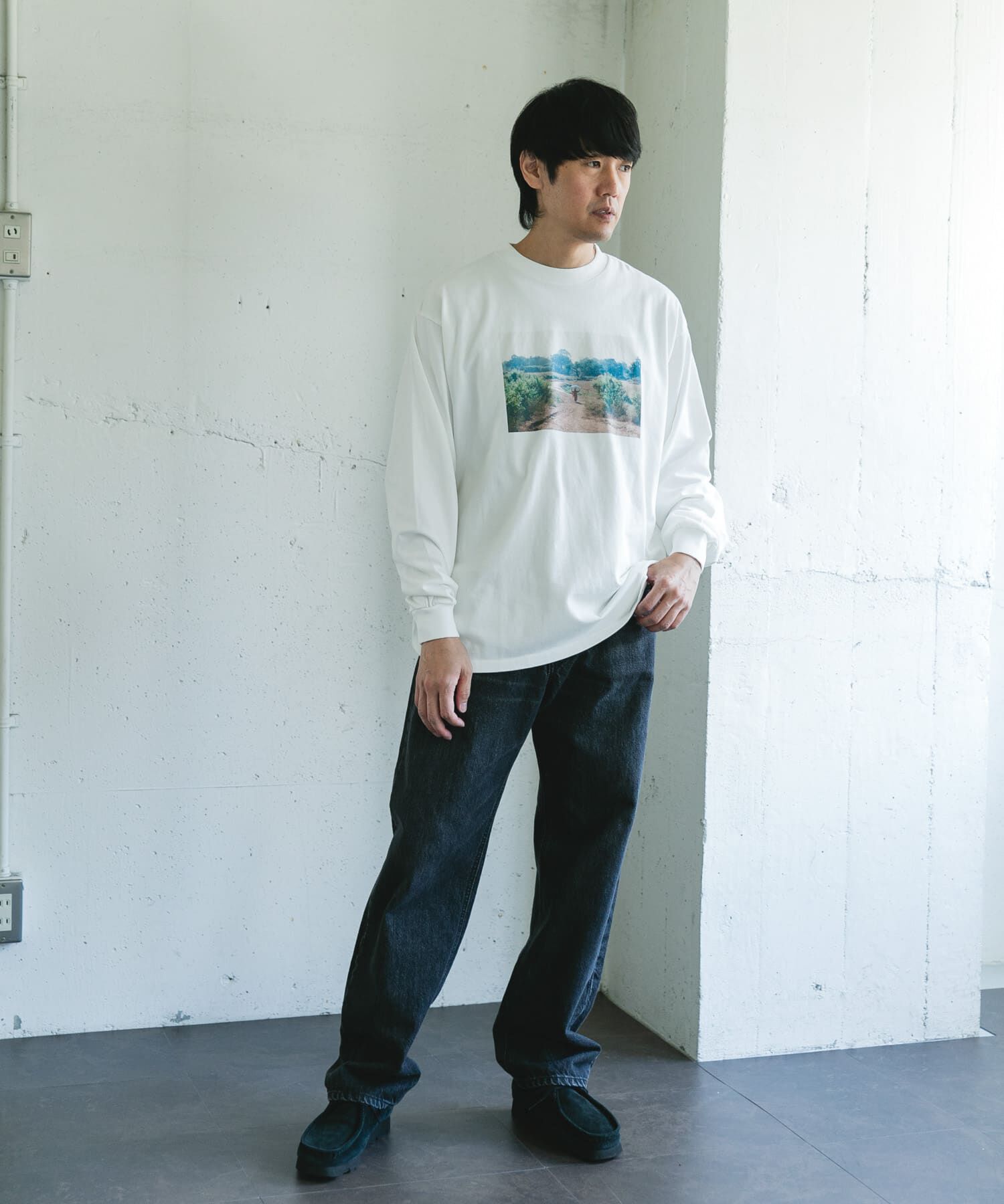 URBAN RESEARCH DOORS「Grow Organic フォトプリントロングスリーブTシャツ」|Tシャツ・カットソー|
