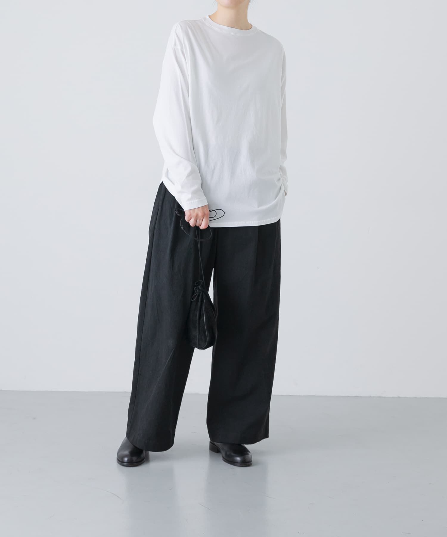かぐれ「コットンクルーネックカットソー」|Tシャツ・カットソー|