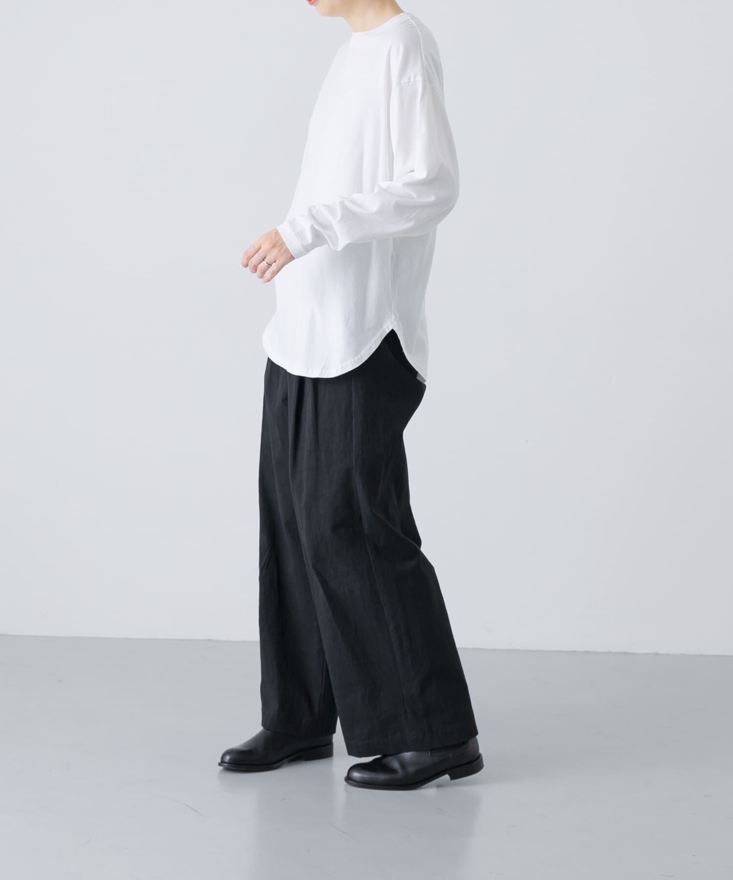 かぐれ「コットンクルーネックカットソー」|Tシャツ・カットソー|