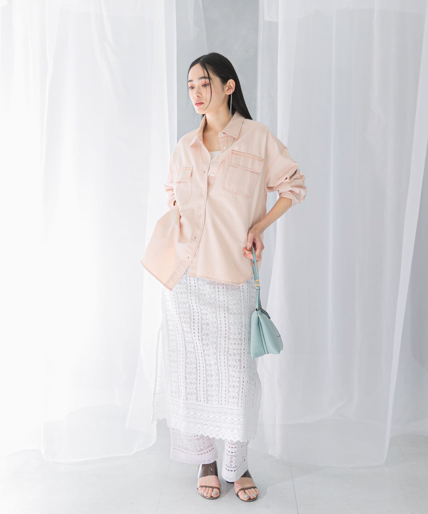 URBAN RESEARCH ROSSO「『WEB限定』デニムオーバーシャツ」|シャツ・ブラウス|