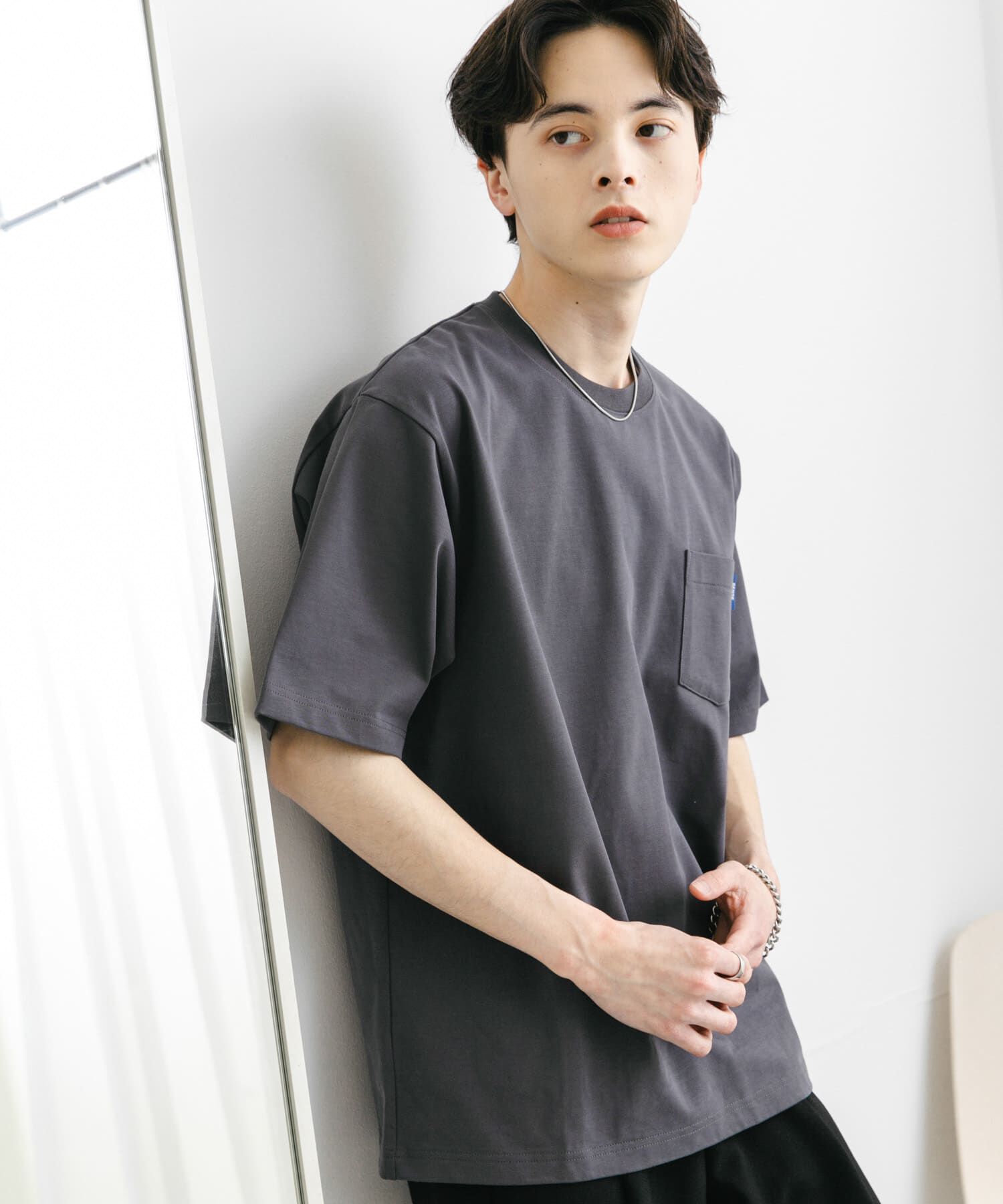 SENSE OF PLACE by URBAN RESEARCH「『WEB限定』『ﾕﾆｾｯｸｽ』ﾋﾟｽﾈｰﾑ付きﾎﾟｹｯﾄｼｮｰﾄｽﾘｰ 」|Tシャツ・カットソー|