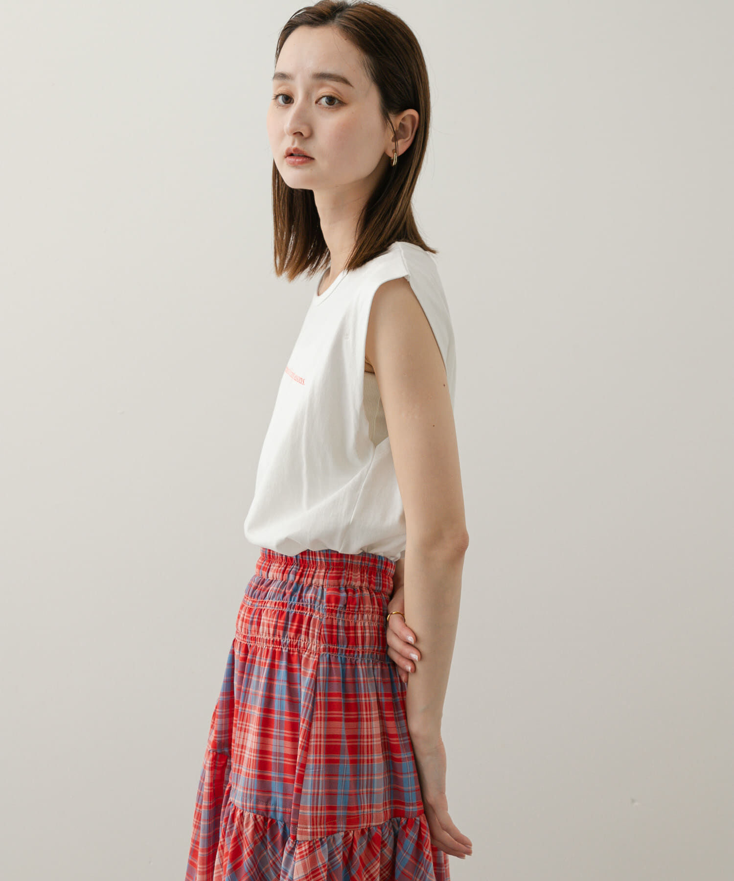 SENSE OF PLACE by URBAN RESEARCH「ショルダータックグラフィックTシャツ」|Tシャツ・カットソー|