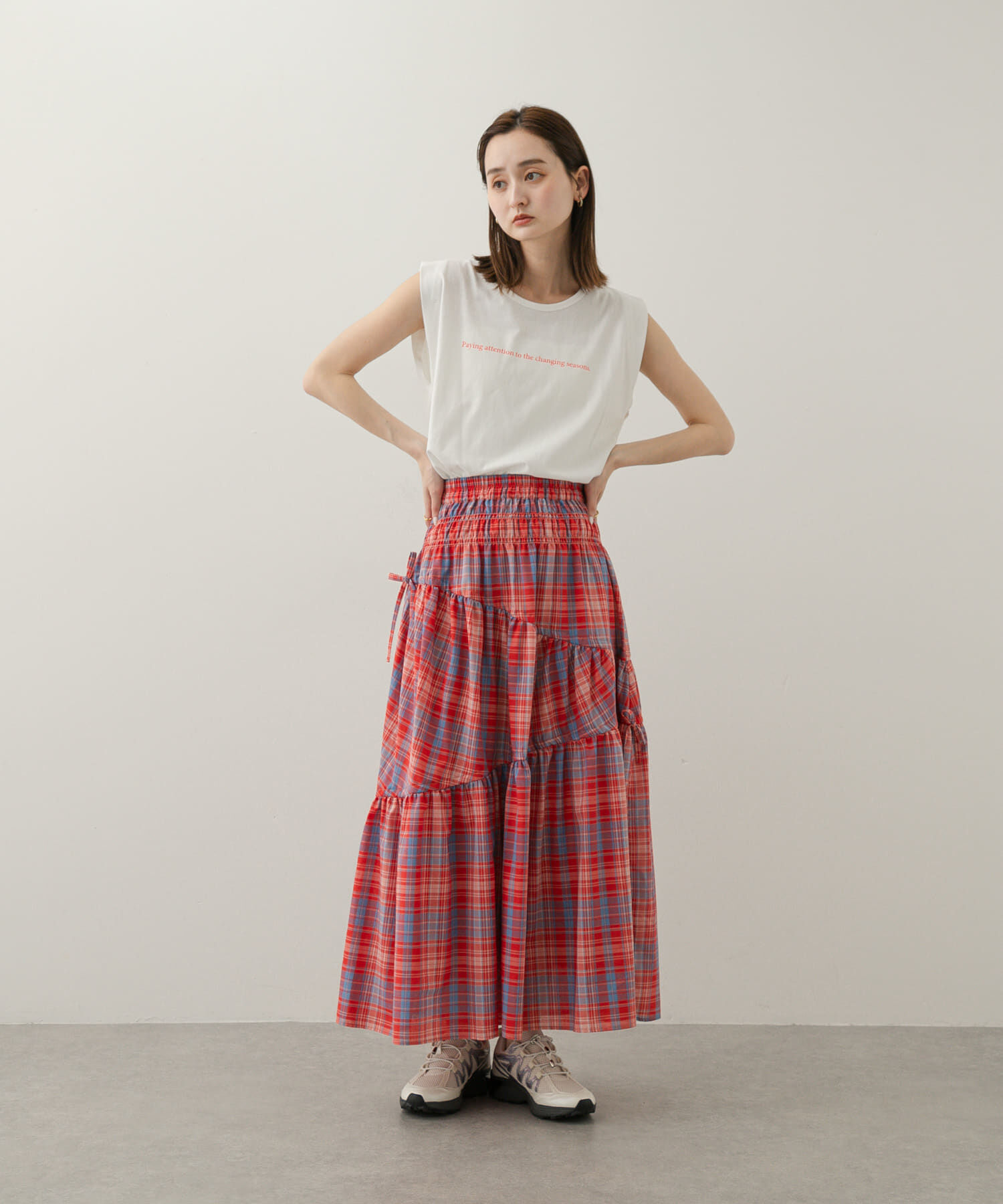 SENSE OF PLACE by URBAN RESEARCH「ショルダータックグラフィックTシャツ」|Tシャツ・カットソー|