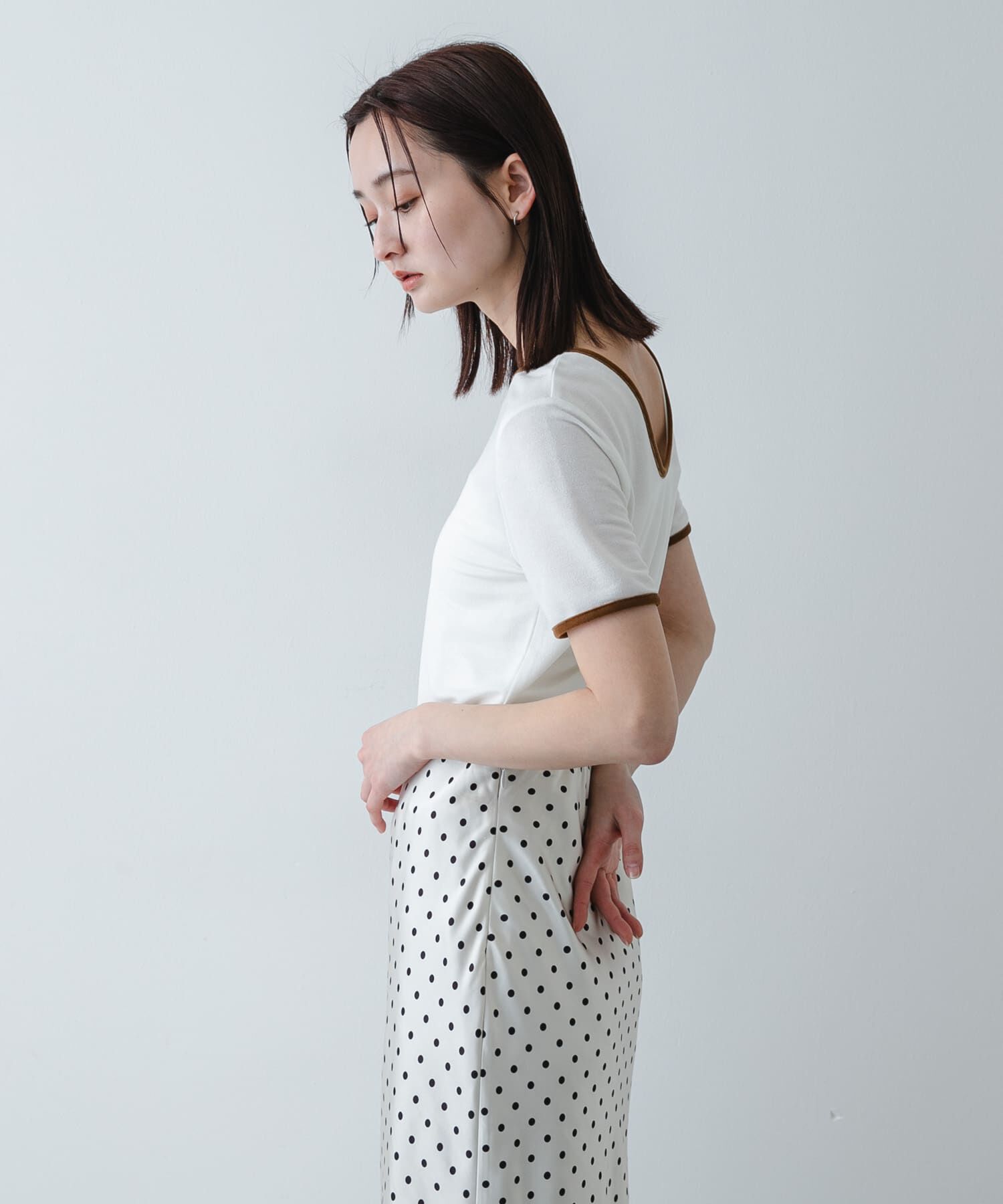 SENSE OF PLACE by URBAN RESEARCH「バックオープンリンガーTシャツ(半袖)」|Tシャツ・カットソー|