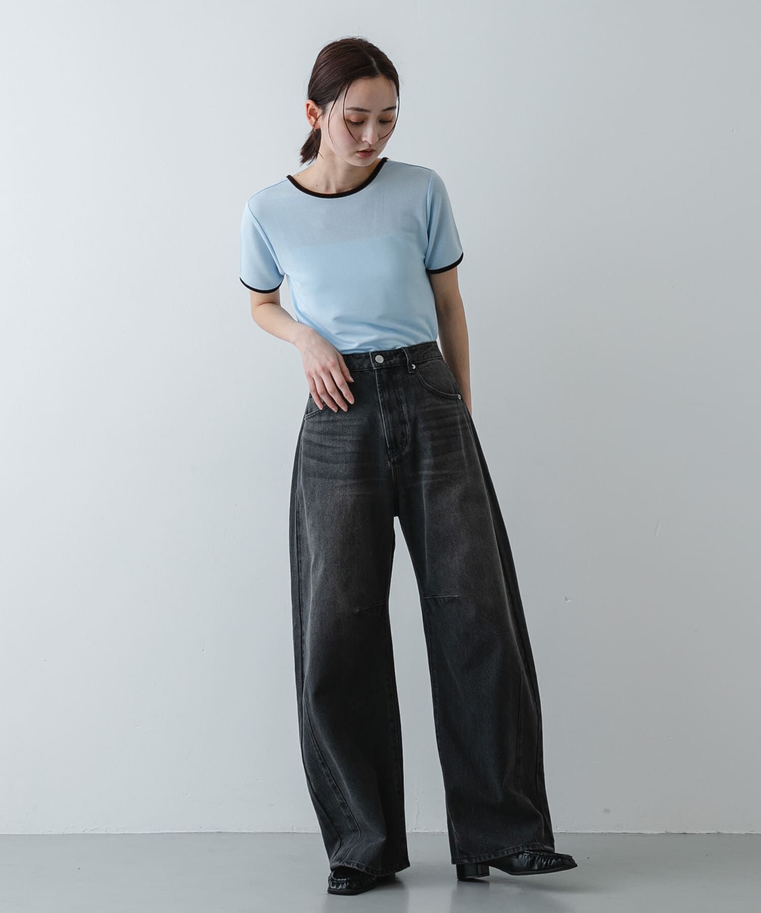 SENSE OF PLACE by URBAN RESEARCH「バックオープンリンガーTシャツ(半袖)」|Tシャツ・カットソー|