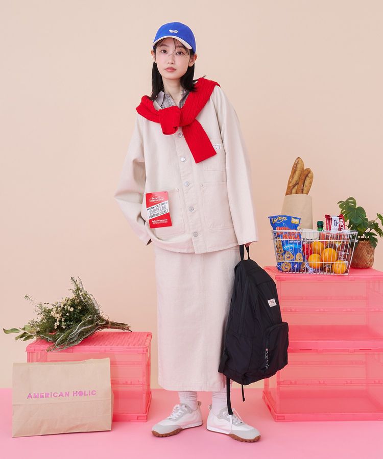 AMERICAN HOLIC「【PENNEY'S】デニムワークスカート」|タイト|