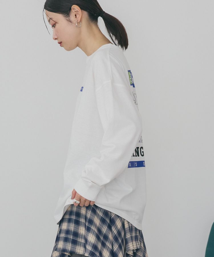 AMERICAN HOLIC「カンパニーロゴ風ロングTシャツ」|Tシャツ・カットソー|