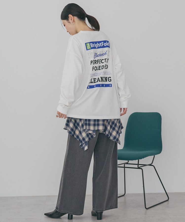 AMERICAN HOLIC「カンパニーロゴ風ロングTシャツ」|Tシャツ・カットソー|