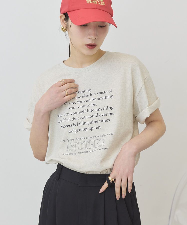 AMERICAN HOLIC「メッセージロゴTシャツ」|Tシャツ・カットソー|