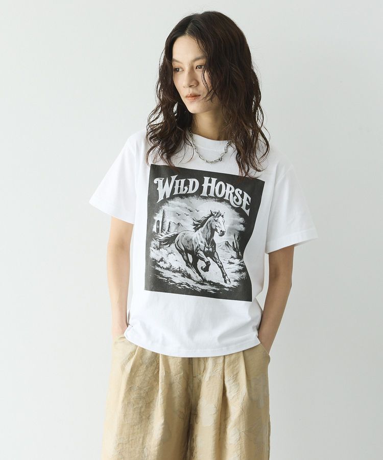 GARAGE OF GOOD CLOTHING「ウエスタンhorseプリントT」|Tシャツ・カットソー|